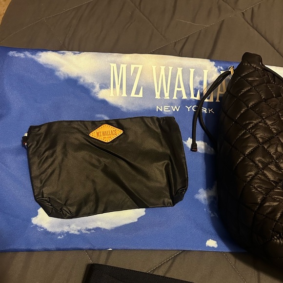MZ Wallace Black Quilted Anna Tote - Picture 3 of 3